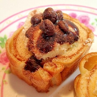 アイスと麦チョコの生ロールケーキ